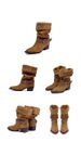 Dui Dui Boots' New 2025 Winter Maillard Western Cowboy Boots, Thick-heeled Pointed Ankle Boots_vogvips.com