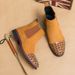 New Fashion Chelsea Boots Men's Brown Retro High-top Men's Boots European And American Fashion Boots British Gentleman Leather Boots_vogvips.com
