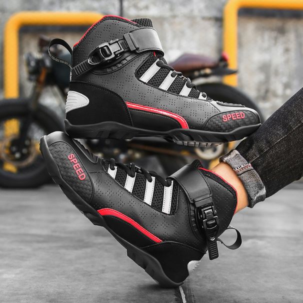 Men's New High-end Motorcycle Riding Shoes,Windproof, Wear-resistant, Anti Fall, Ankle Protection_vogvips.com