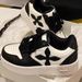 Gaoding SMF Brand Big Tooth Skate Cross Flower Sports Casual Qin Lan Same Style Thick Sole Height Increasing Panda Shoes_vogvips.com