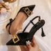 Foreign Trade European And American Fashion Pointed Toe Stiletto For Women, 2026 Summer New Model, Backless Closed-Toe_vogvips.com