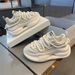 Men's 2026 Hot Trend Internet Celebrity Same Style Solid Color Casual Versatile Trendy Dirt-Resistant White Pure Black_vogvips.com