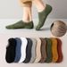 5 Pairs Men's Cotton Short High Quality Crew Ankle Casual Soft Non-Slip Breathable Low-Cut Summer Autumn Socks For Men_vogvips.com