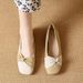 Square Toe Shallow Mouth Single For Women 2025 French Versatile Flat Loafers Soft Sole Spring New Evening Style Women's_vogvips.com