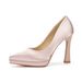 Women’s Shoes High Heels Platform Special Shaped Heels Single Shoes Genuine Leather Women's Shoes_vogvips.com