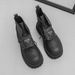 Fashion Boots For Men Top British Style Gray Work Boots Retro Motorcycle Boots Lace-up School Top Short Boots Thick-soled Work Boots_vogvips.com