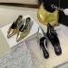 designer Shoes 2025 New Women's Silver Pointed Toe Half Slippers For External Wear Summer With Belt Buckle High Medium_vogvips.com