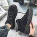 Euro Step Martin Boots Suede Men's Height Increasing Work Spring Summer British Style High-top Sneakers Trendy Shoes_vogvips.com