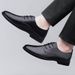 Leather Dress Leather Shoes Office Workers Casual Leather Men's Shoes Lace-up Loafers Men's Shoes_vogvips.com