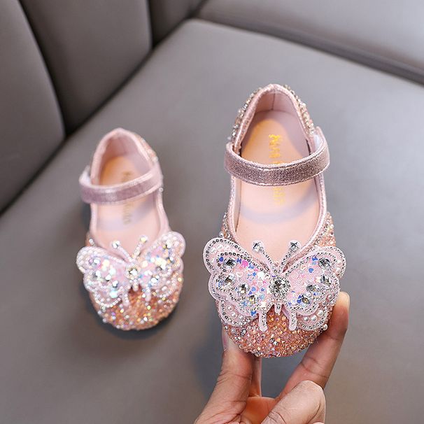 Baby Girl Girl Girl Princess Diamond Single Shoe Shoes Dance Show Shoes_vogvips.com