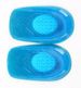 Elastic blue GEL heel pad shock absorption relieve heel pain new insole half size pad men's and women's size_vogvips.com