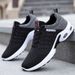 Men's Big & Tall Breathable Air Cushion Sneakers Wide Width Knit Running Shoes For Wide Feet_vogvips.com
