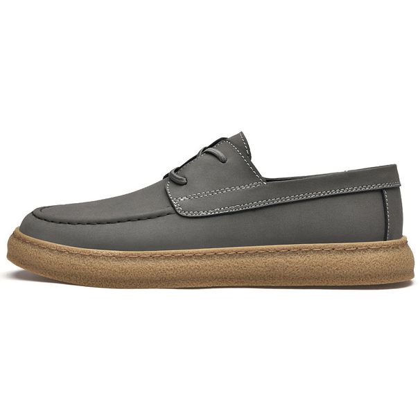 Color Polish Men's Casual Matte Board Shoes One-pedal Loafers Sports Single Shoes Men's Shoes Retro Leather Shoes Men's_vogvips.com