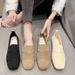 New Summer Women's Shoes, Breathable Fly-knit Single Shoes, Women's Casual Shoes, Soft-soled Comfortable Flat Shoes, Women's Loafers_vogvips.com