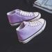 High Top Canvas Shoes For Female Students, Korean Version, Spring/Summer New Item, Taro Purple, 1970S Board Shoe_vogvips.com