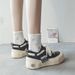 Wu Jianhao Same Canvas Women 2023 Cold Adhesive Beggar Small Fragrant Style Versatile Shoes For Children Ins_vogvips.com