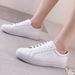Women's White Sneakers 2024 Spring, Summer, Autumn Hot-selling New Model, Popular Versatile Student Sports Flat Casual_vogvips.com