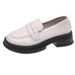 Japanese Small Leather Shoes Women's Autumn British Style Black Platform Loafers One Pedal Jk Uniform Single Shoes_vogvips.com