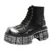 Trendy Men's Thick-soled Personalized Martin Boots Increase Height In Spring Men's Boots Fried Street Personalized High-top Leather Boots_vogvips.com