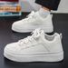 2025 Spring New Breathable White Men's Trendy Versatile Thick Soled Sports Casual Board Shoes Men_vogvips.com