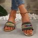 Flip-flops Women Wear Braided Beach Slippers_vogvips.com