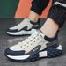 Men's Thick Soled Running Shoes Spring Autumn Style Fashionable Breathable Sports All Match Dad Sneakers_vogvips.com