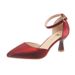 Apricot-colored High-heeled Shoes Women, 2026 New Spring-summer French Style, Small-heeled Hollow Single Shoes, Soft_vogvips.com