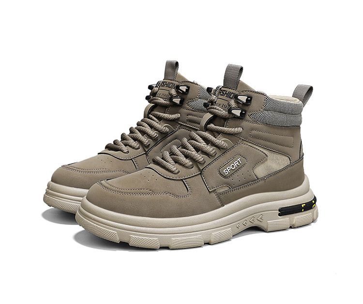 European Warm Series Men's Martin High Top Autumn 2025 New Trend Mid-Top Work Outdoor Wear-Resistant Hiking Boots_vogvips.com