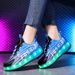 Children's Heelys Boys Adult Double Wheel Flying Shoes With Wheels Girls Students Roller Skates_vogvips.com