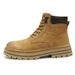 Putian Men's Autumn New Genuine Thick-Soled Yellow Outdoor High-Top Martin American Workwear Leather Boots_vogvips.com