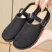 Women's Shallow Mouth Bag Head Slippers Women's Shoes Flying Woven Breathable Flat Shoes Casual Shoes Lazy Shoes Single Shoes_vogvips.com