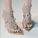 2025 Summer New Gemstone Rhinestone Chain Gold Pointed Toe High Heels For Women, Elegant And Sophisticated Stiletto_vogvips.com