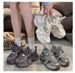 Thick-soled Dad Shoes For Women, 2025-A Summer New Style, Silver, Height-increasing_vogvips.com