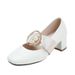 New Velvet High French Fashion Versatile Mary Jane Coarse Middle Heels Paired With Cheongsam Single Shoes For Women_vogvips.com