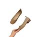 Small Man Height Increase 3cm Shallow Mouth Single Shoes Women's Head Grandma Soft Sole Comfortable Doudou Shoes_vogvips.com