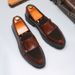 ShoeVault New Derby For Men, Autumn And Winter Slip-On Leather British Style Thick-Soled Men's Shoes, Cross-Border Trade, Large_vogvips.com