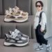 Boys' Sports With Leather Surface, Waterproof, Suitable For Older Children, Running New Winter Children's Casual Shoes,_vogvips.com