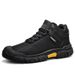 Men's British Style High-top Fashion Casual Leather Trendy Business Black Soft Sole Non-slip Martin Shoes_vogvips.com