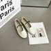 French-style Single-strap In-stock For Summer, 25 Mary New Model, Soft Sheepskin, Flat-soled, Round-toed, Shallow-cut Summer, Model, Sheepskin,_vogvips.com