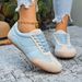 2026 Women's Retro Suede Lace Sneakers, Soft And Lightweight Rubber Soled Fashionable Sneakers, Suitable For Daily Walking And Casual Shoes_vogvips.com
