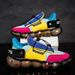 Color-Block Popcorn Combination Sole Men's Trendy Shoes Mesh Breathable Fashion Versatile Casual Sports Running_vogvips.com