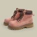 Martin For Women 2024 New Non-Slip Thick Sole Yellow Genuine Leather Versatile British Style Student Work Short Boots_vogvips.com