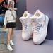 Fleece-Lined Warm Women's Cotton High-Top Shoes 2025 Winter New Versatile Export Large Size Sneakers Short Boots QR-1627_vogvips.com