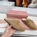 Genuine Leather Bowknot Toe For Women Summer Outdoor Flat Mules Casual Half Slippers Trendy_vogvips.com
