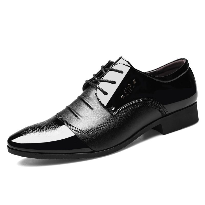 2021 New Leather Large Size Casual Business Dress Shoes, Men's Versatile Wedding Shoes_vogvips.com