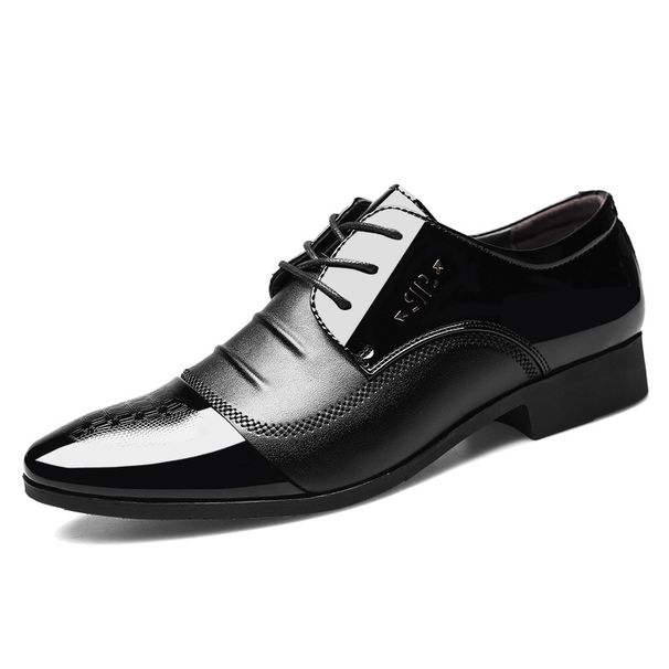 2021 New Leather Large Size Casual Business Dress Shoes, Men's Versatile Wedding Shoes_vogvips.com