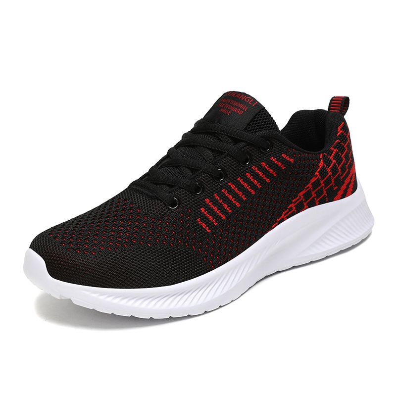 Flyknit Casual Sports For Men, Lightweight Running With Straps, Summer Mesh Shoes_vogvips.com