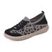 Leopard Print German Training Spring Summer New Meh Single Soft Sole Breathable Caual Women' Slip-On Mom_vogvips.com