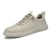 Men's Shoes Casual Board Shoes Men's Breathable Soft-soled White Shoes British Leather Sports Casual Board Shoes_vogvips.com