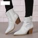 Women’s Shoes Large Size Diamond Women's Boots Leather Boots_vogvips.com
